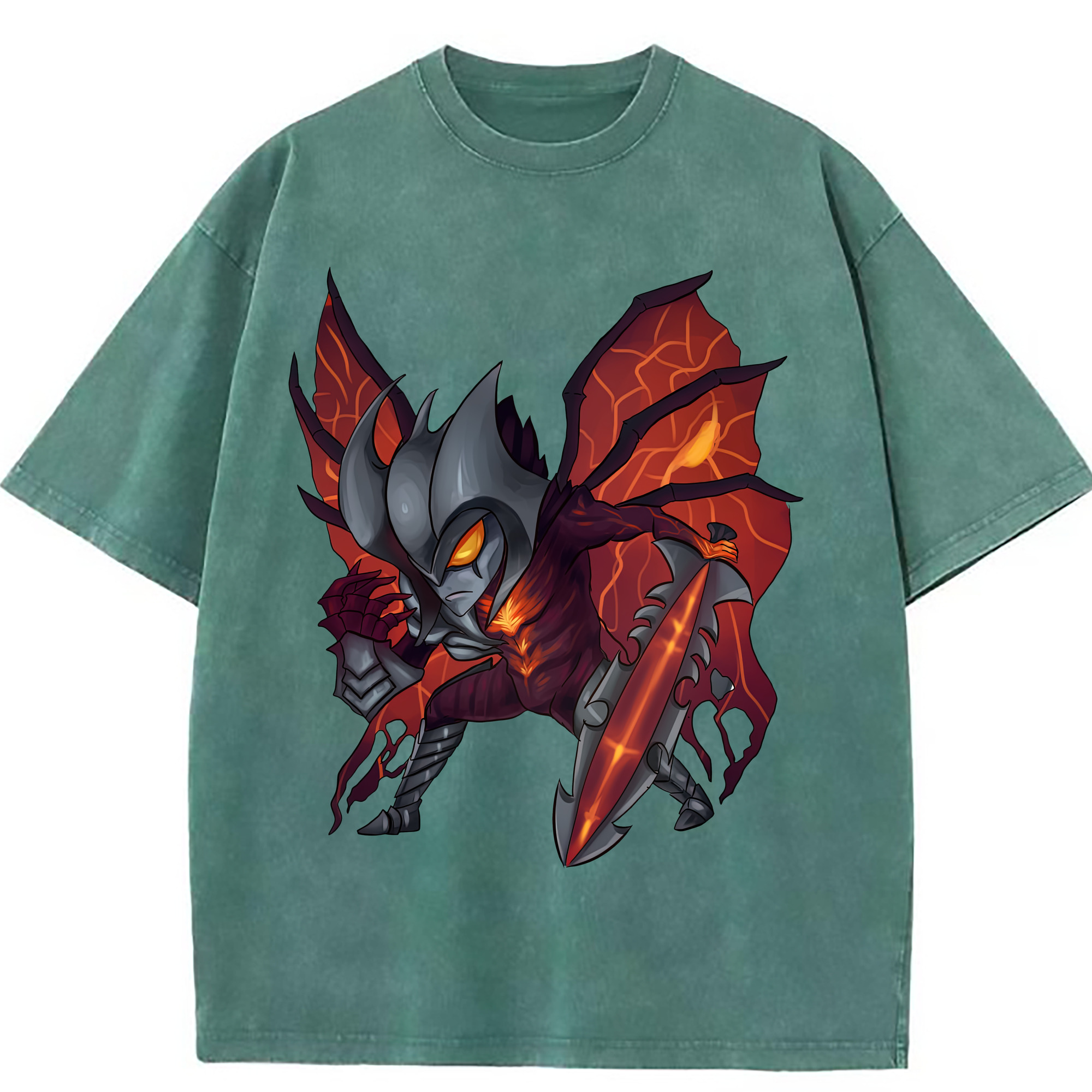 （画像用） リーグ・オブ・レジェンド League of Legends LOL 綿100% ヴィンテージ風 半袖Tシャツ（フロントプリント）